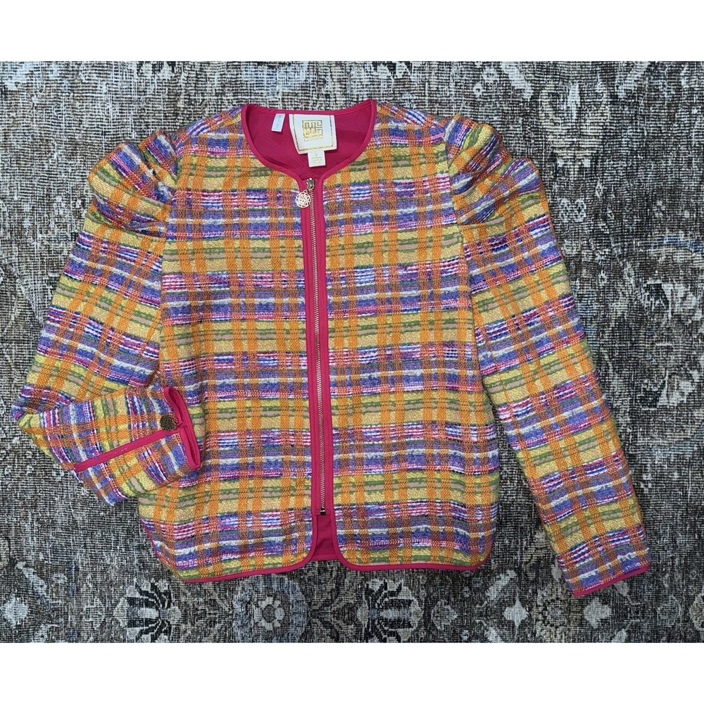 POP TWEED AVA JACKET‎ BY EMILY MCCARTHY SIZE XS NWOT